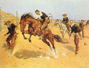 Frederick Remington Turn Him Loose, Bill Norge oil painting reproduction